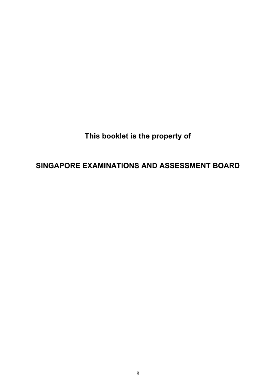 MF27 page 8 stating that the booklet is the property of SEAB